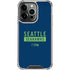 NFL Seattle Seahawks Blue Performance Series iPhone 15 Pro Clear Case